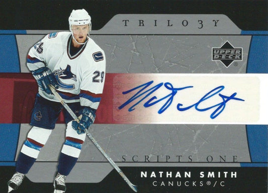 2005-06 UD Trilogy Scripts One NATHAN SMITH Autograph Upper Deck 00160