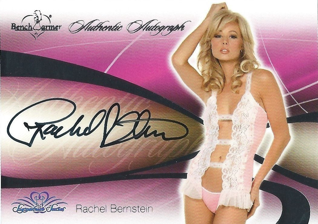 2008 Bench Warmer Signature Series RACHEL BERNSTEIN Autograph Silver Foil
