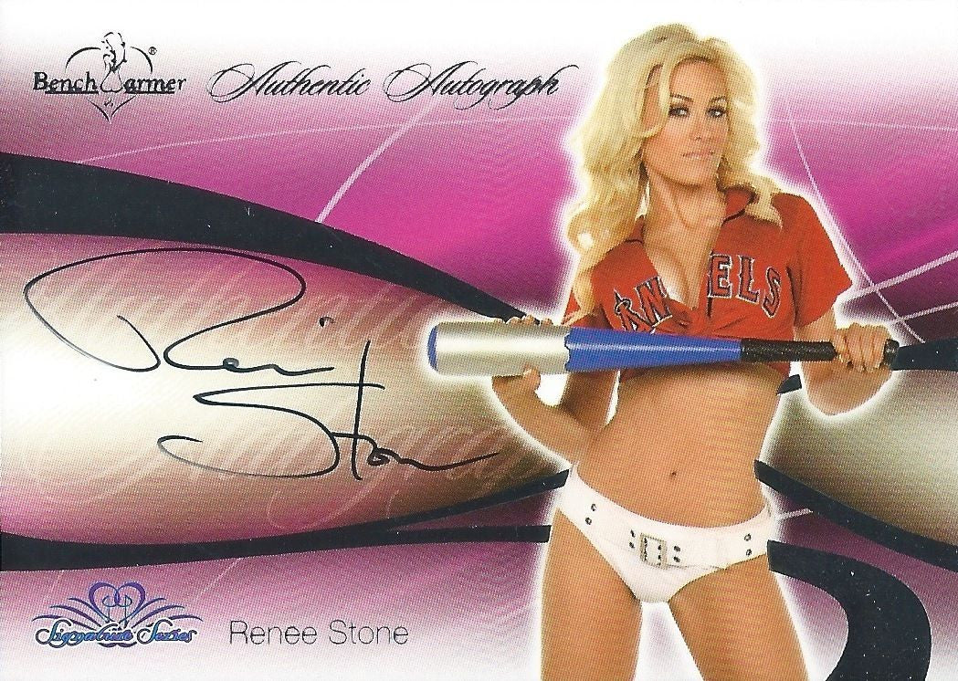 2008 Bench Warmer Signature Series RENEE STONE Autograph Silver Foil