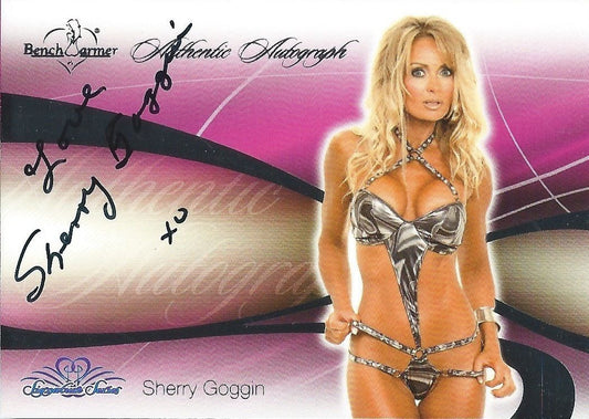 2008 Bench Warmer Signature Series SHERRY GOGGIN Autograph Silver Foil