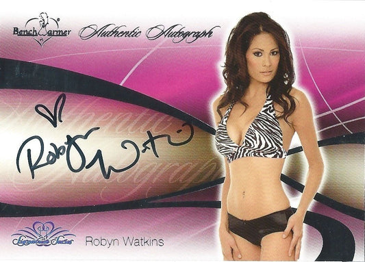  2008 Bench Warmer Signature Series ROBYN WATKINS Autograph Silver Foil Image 1