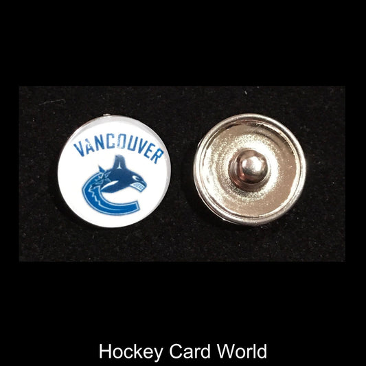  Vancouver Canucks NHL Snap Ginger Button Jewelry for Jackets, Bracelets.. Image 1