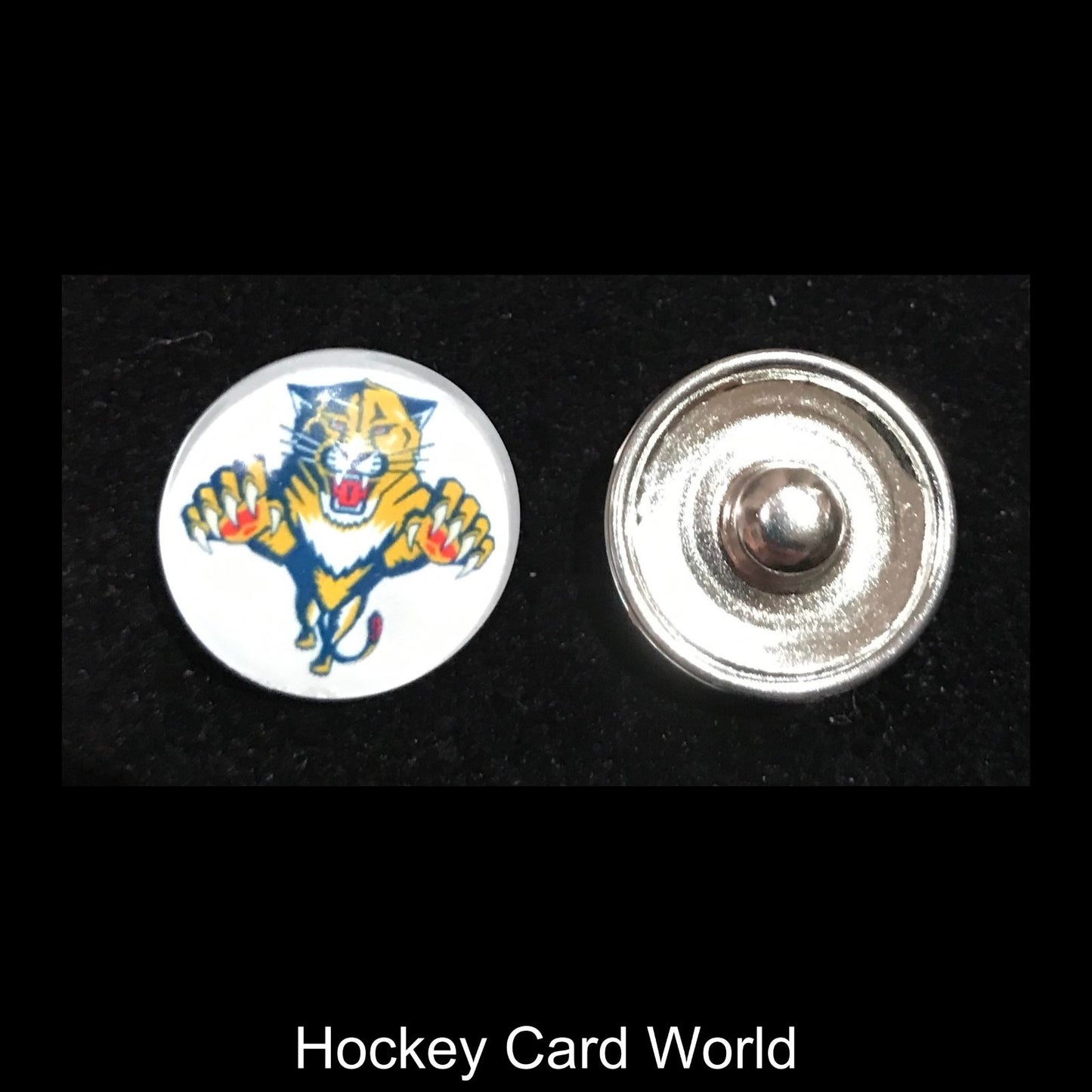  Florida Panthers NHL Snap Ginger Button Jewelry for Jackets, Bracelets. Image 1