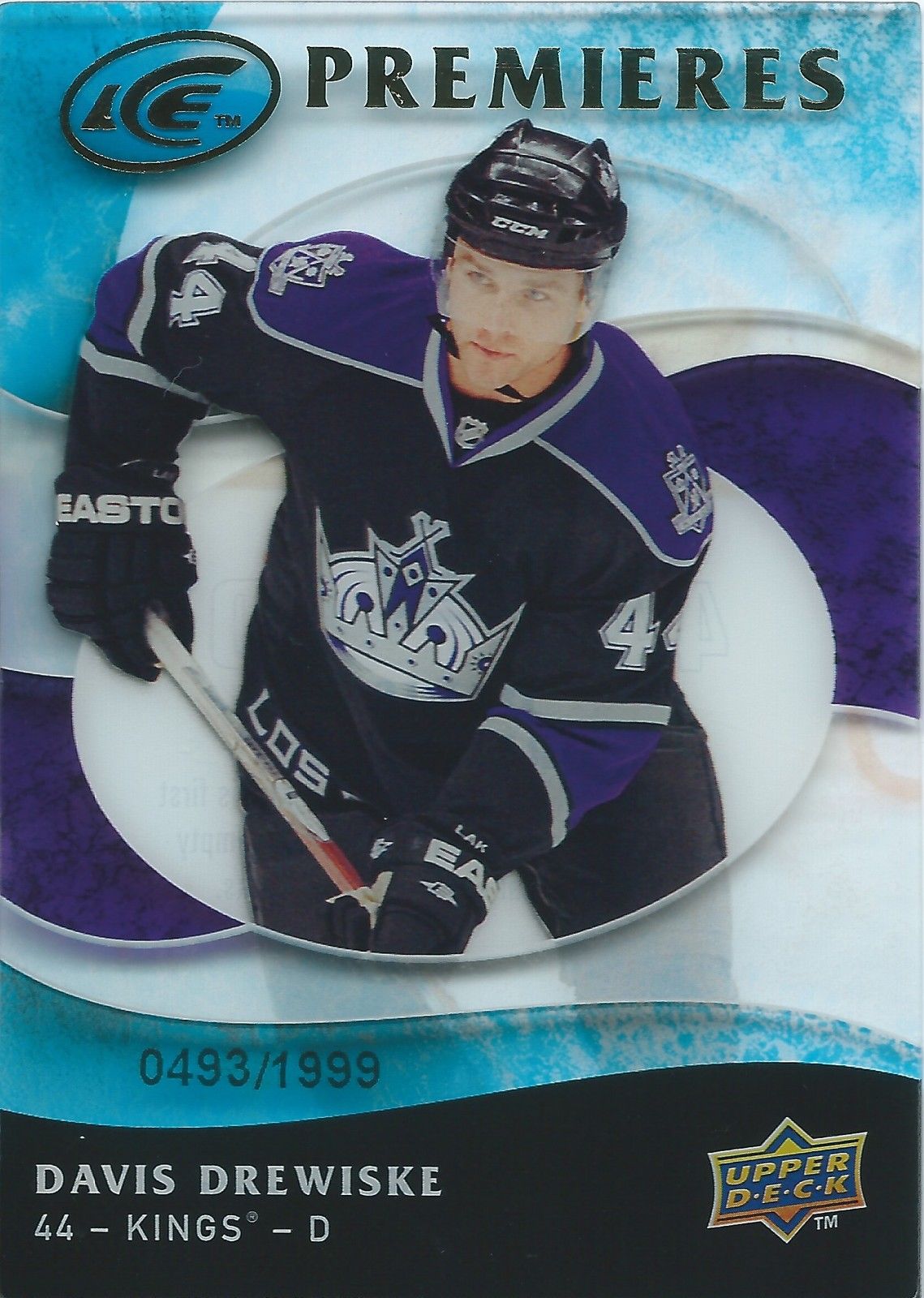  2009-10 UD Ice DAVIS DREWISKE RC #/1999 Ice Premiers UD Rookie 00931 Image 1