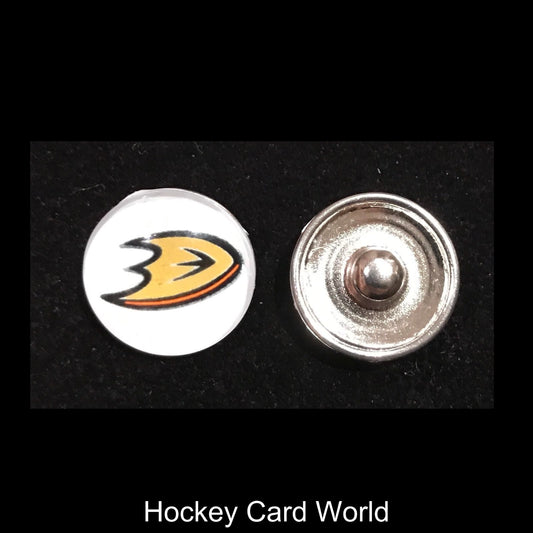  Anaheim Ducks NHL Snap Ginger Button Jewelry for Jackets, Bracelets. Image 1