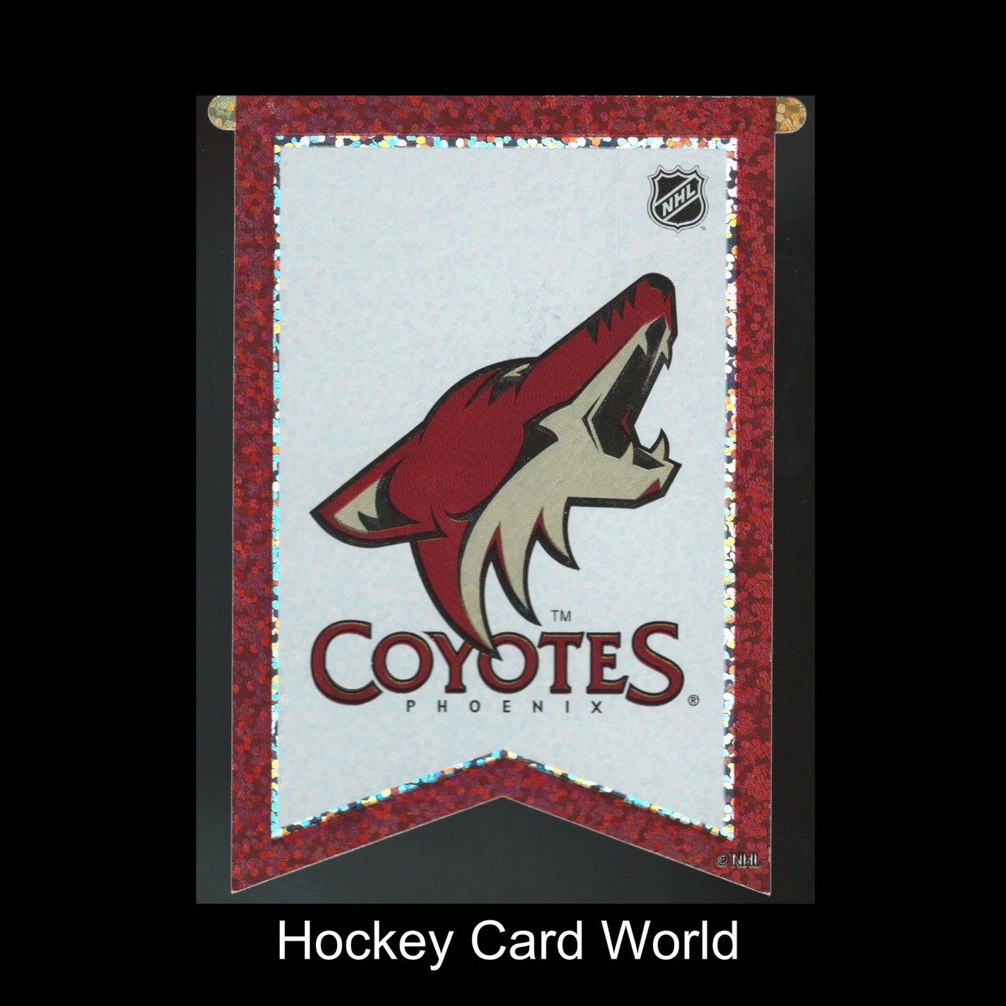 Phoenix Coyotes 3"x4" NHL Licensed Banner Sparkle Decal Sticker Image 1