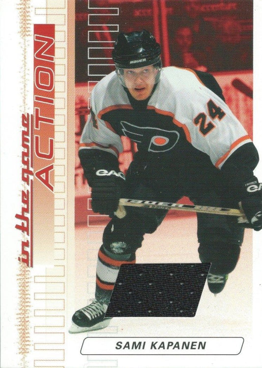  2003-04 ITG Action Jersey's SAMI KAPANEN Jersey In The Game-Used 00767 Image 1