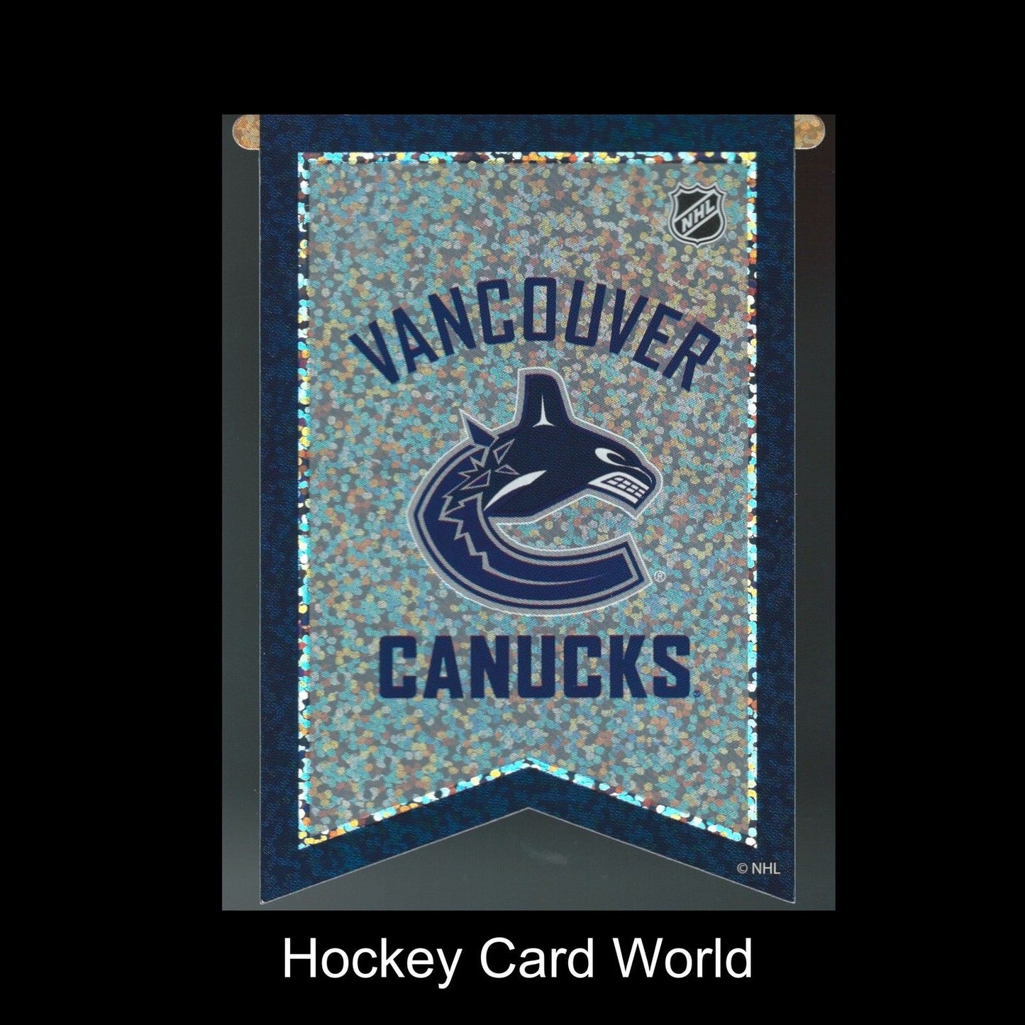  Vancouver Canucks 3"x4" NHL Licensed Banner Sparkle Decal Sticker Image 1