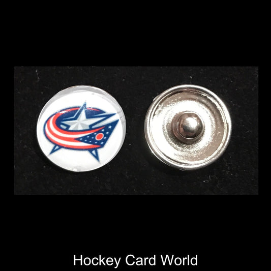  Columbus Blue Jacket NHL Snap Ginger Button Jewelry for Jackets, Bracelets Image 1