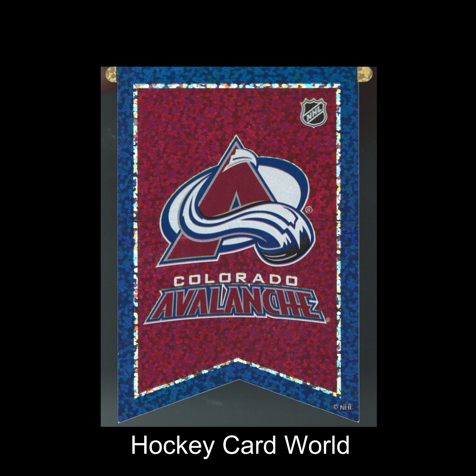  Colorado Avalanche 3"x4" NHL Licensed Banner Sparkle Decal Sticker Image 1