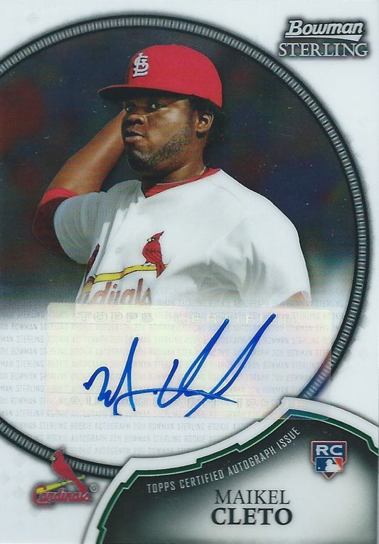  2011 Bowman Sterling Rookie MAIKEL CLETO Auto Signature Autographs 01336 Image 1