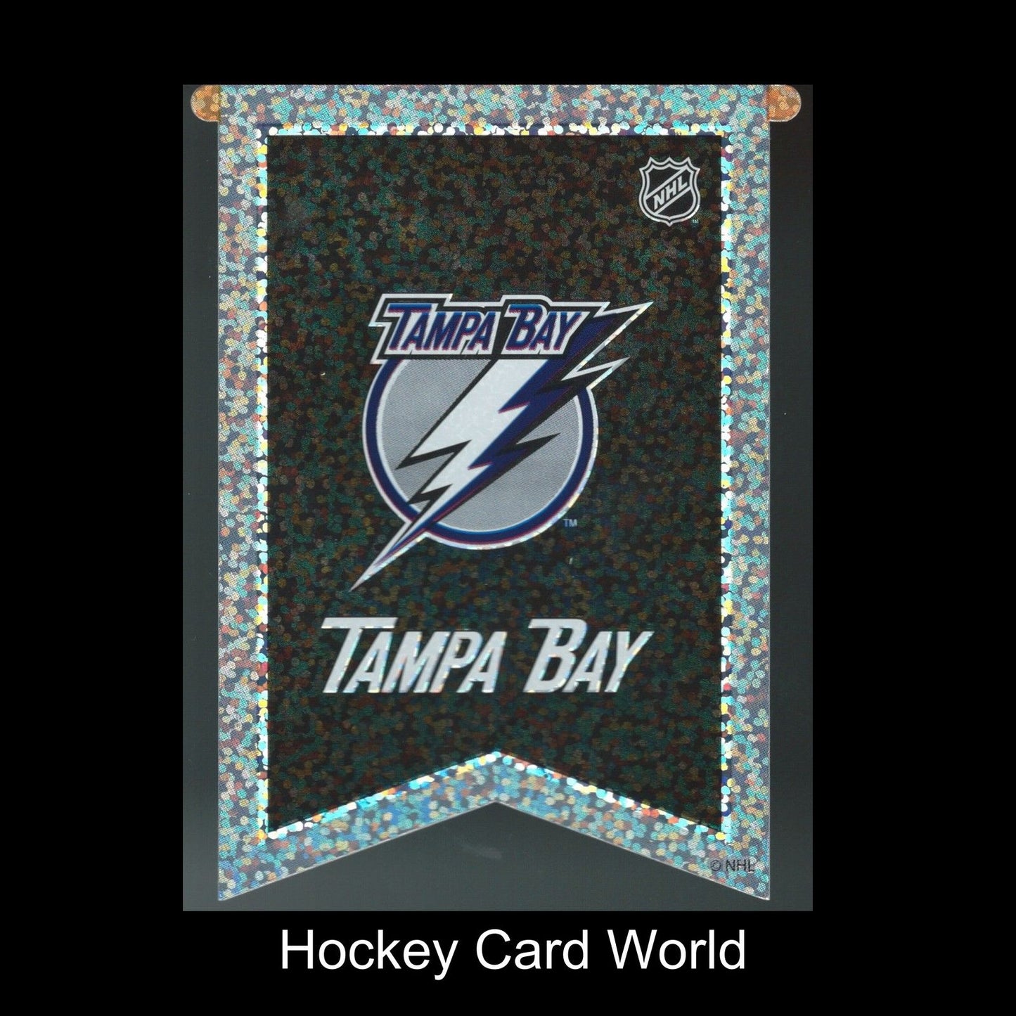  Tampa Bay Lightning 3"x4" NHL Licensed Banner Sparkle Decal Sticker Image 1