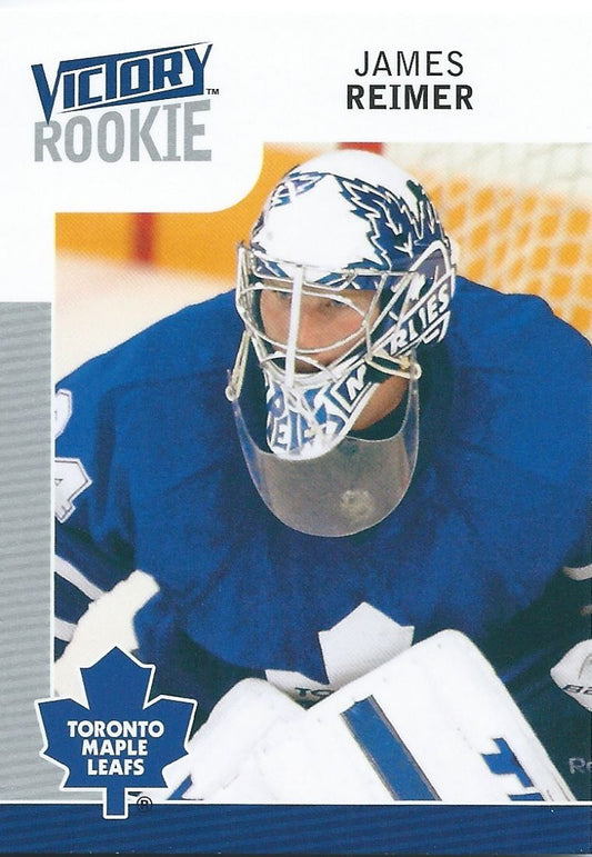  2009-10 Upper Deck Victory JAMES REIMER Rookie Maple Leafs UD RC NHL 00882 Image 1