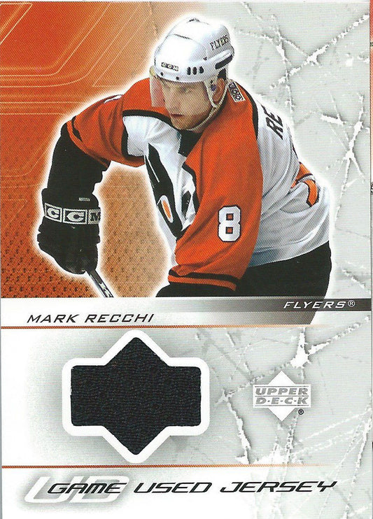  2003-04 Upper Deck Jersey's MARK RECCHI Jersey Fabrics NHL UD 01943 Image 1