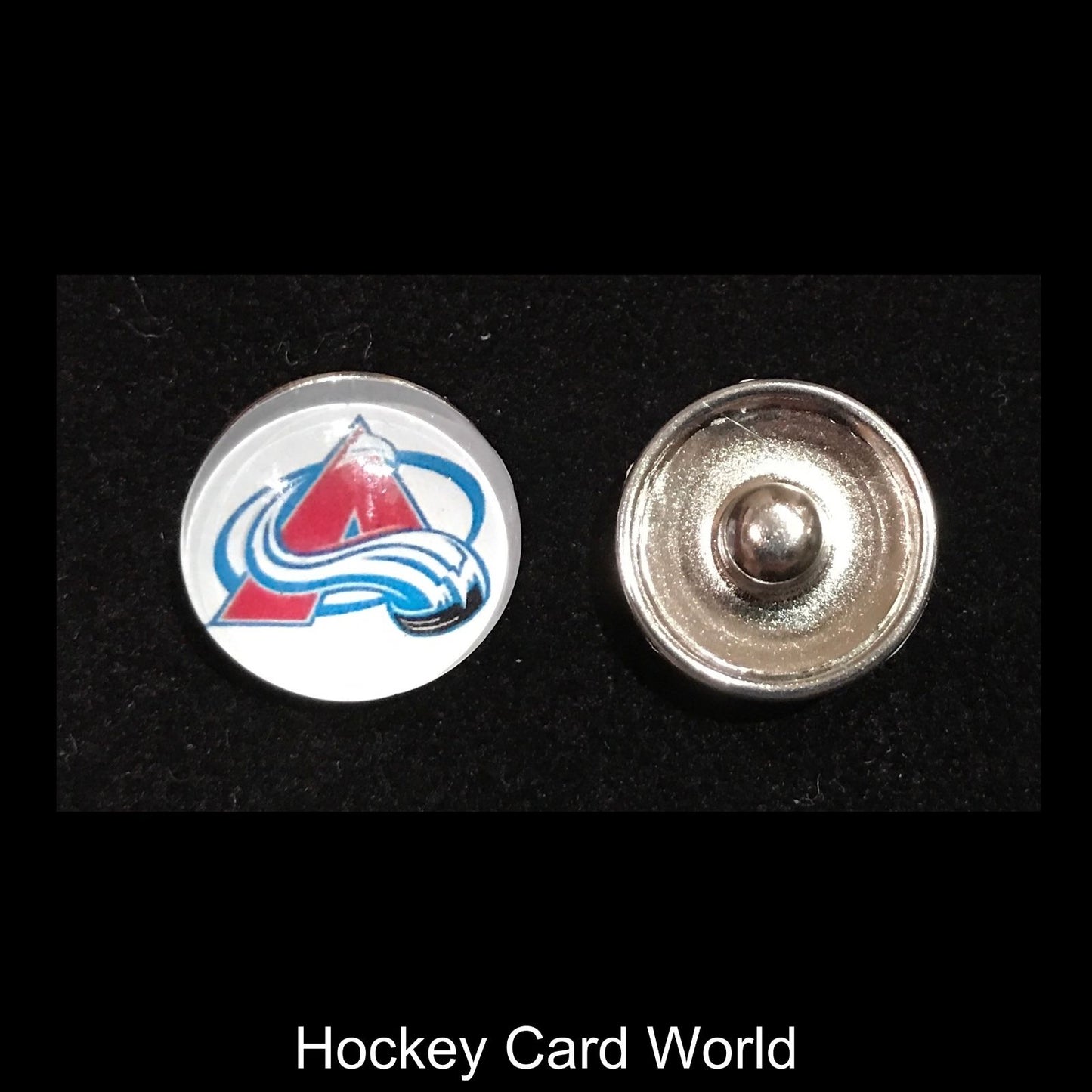 Colorado Avalanche NHL Snap Ginger Button Jewelry for Jackets, Bracelets Image 1
