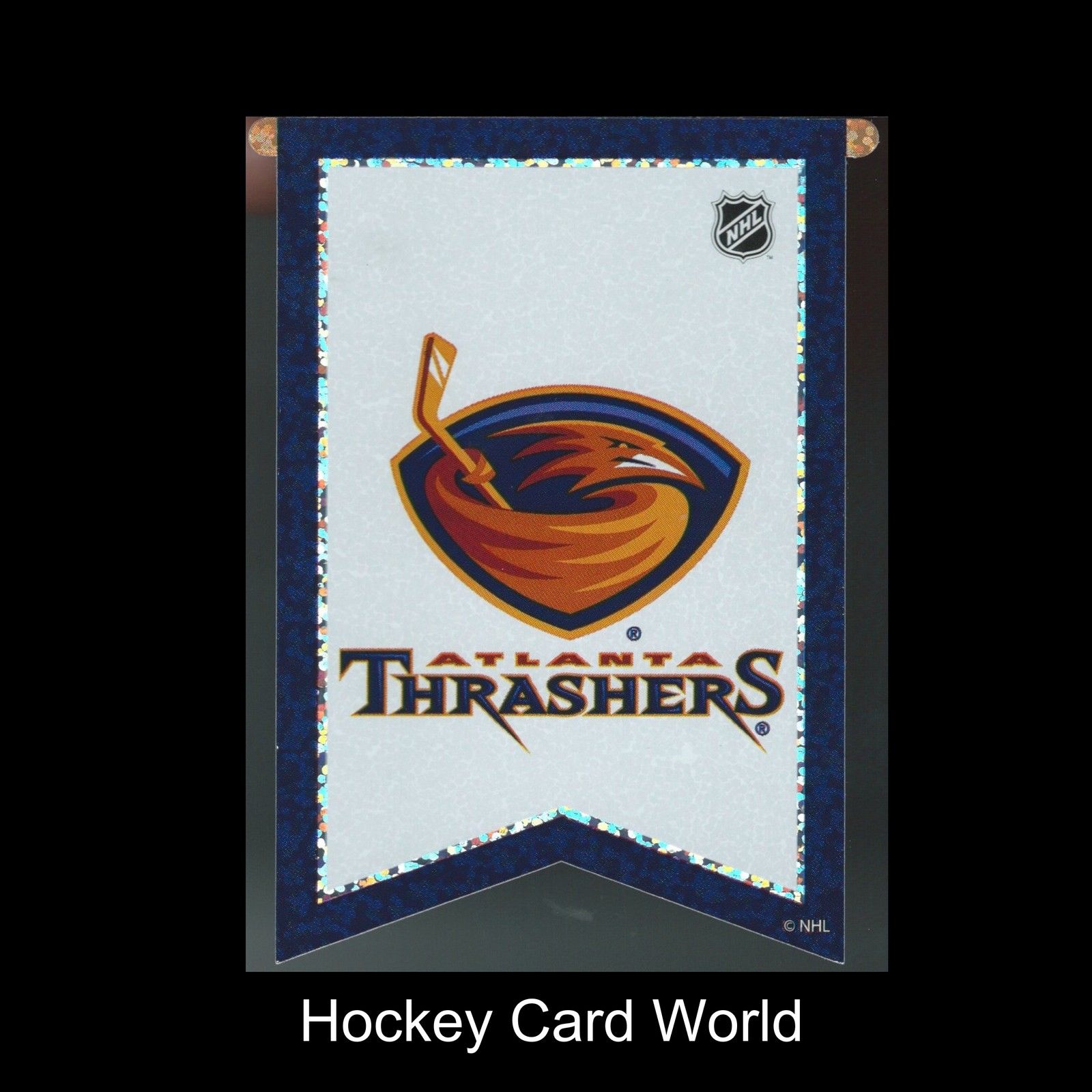  Atlanta Thrashers 3"x4" NHL Licensed Banner Sparkle Decal Sticker Image 1