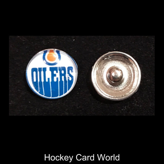  Edmonton Oilers NHL Snap Ginger Button Jewelry for Jackets, Bracelets Image 1