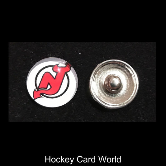  New Jersey Devils NHL Snap Ginger Button Jewelry for Jackets, Bracelets Image 1
