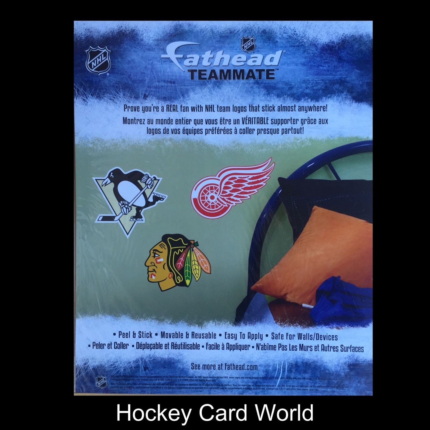 Edmonton Oilers 12" Fathead Jumbo Multi-Use Coloured Decal Sticker