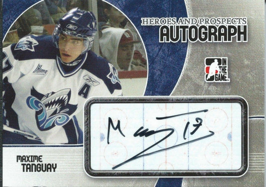  2007-08 ITG Heroes and Prospects MAXIME TANGUAY Autographs 00528 Image 1