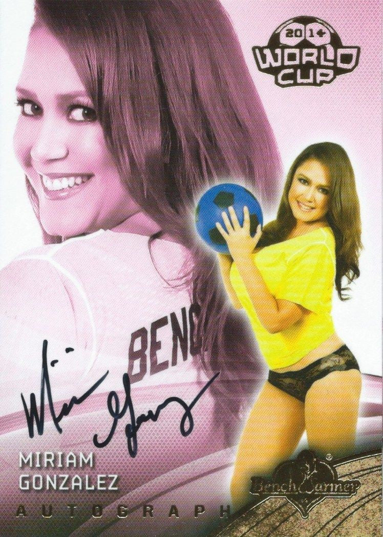 2014 Bench Warmer Soccer World Cup MIRIAM GONZALEZ Autograph Authentic