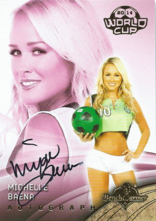 2014 Bench Warmer Soccer World Cup MICHELLE BAENA Autograph Authentic
