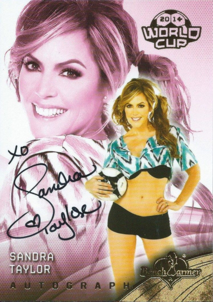 2014 Bench Warmer Soccer World Cup SANDRA TAYLOR Autograph Authentic