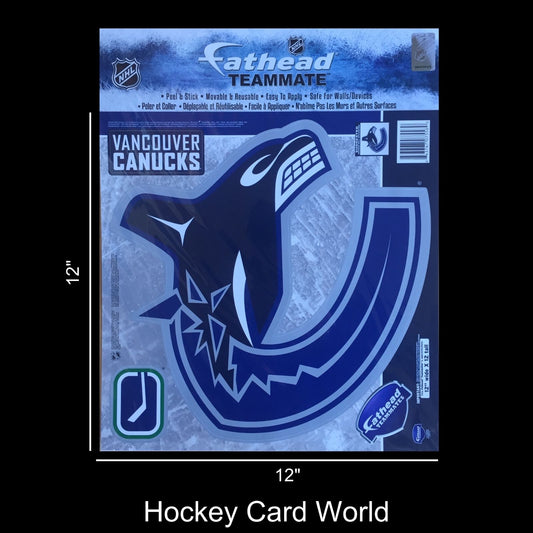  Vancouver Canucks 12" Fathead Jumbo Multi-Use Coloured Decal Sticker Image 1