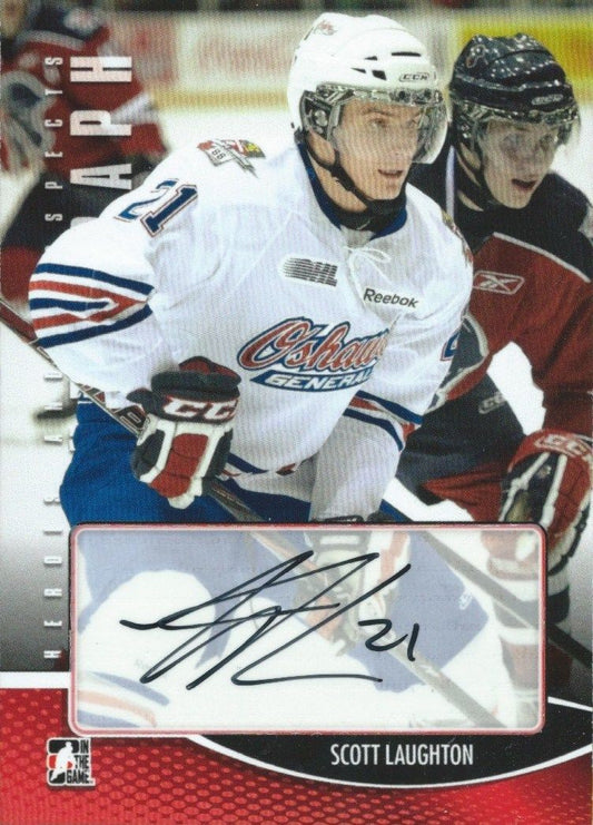 2011-12 ITG Heroes and Prospects SCOTT LAUGHTON Auto Signatures 00425