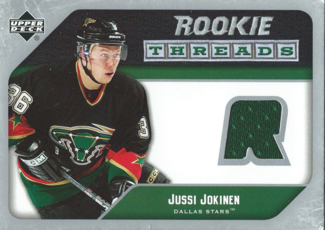  2005-06 Upper Deck Rookie Threads JUSSI JOKINEN UD Jersey NHL 01855 Image 1