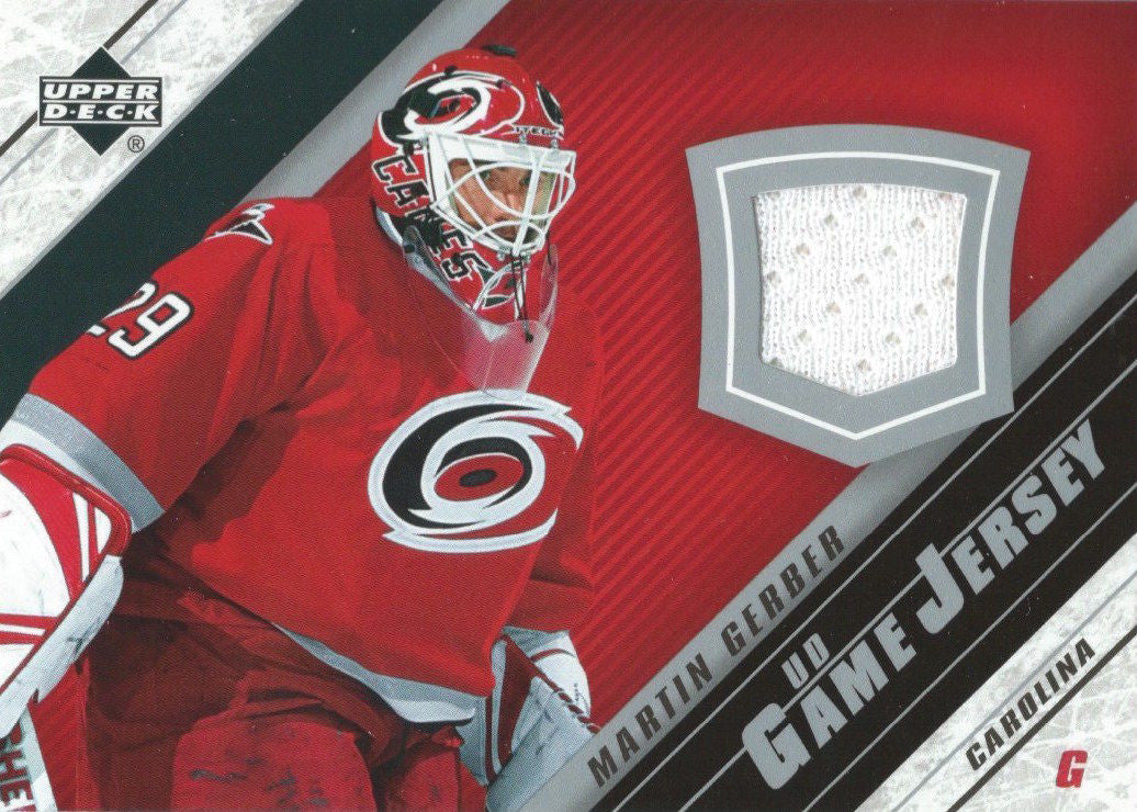 2005-06 Upper Deck Game Jersey MARTIN GERBER NHL Hockey 00724