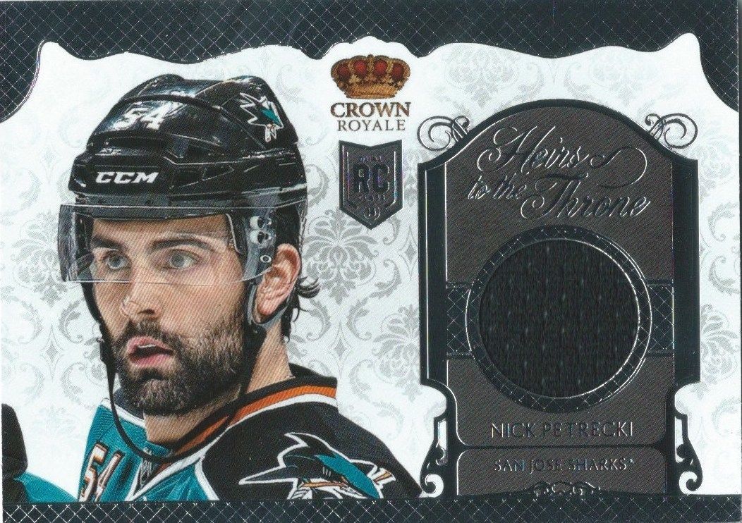  2013-14 Crown Royale Heirs to the Throne NICK PETRECKI Jersey Rookie 01565 Image 1