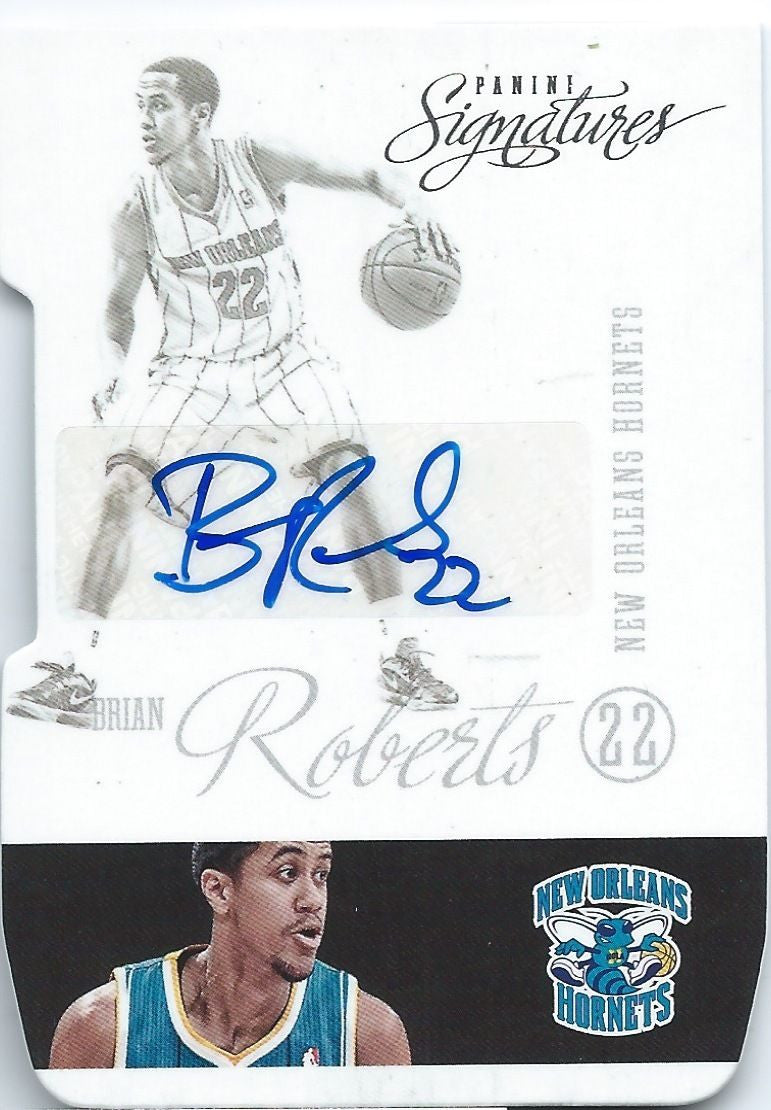 2012-13 Panini Signatures Die Cut BRIAN ROBERTS Auto Autograph NBA 01590