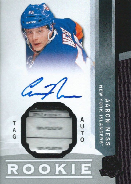 2012-13 The Cup Rookie Laundry Tag AARON NESS 3/5 Patch Auto Upper Deck