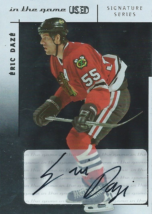 2003-04 ITG Used Signature Series ERIC DAZE Autograph In The Game 00536