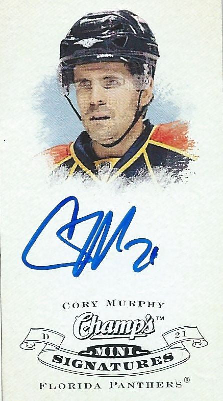 2008-09 Upper Deck Champ's Mini CORY MURPHY Signatures Autograph 00188