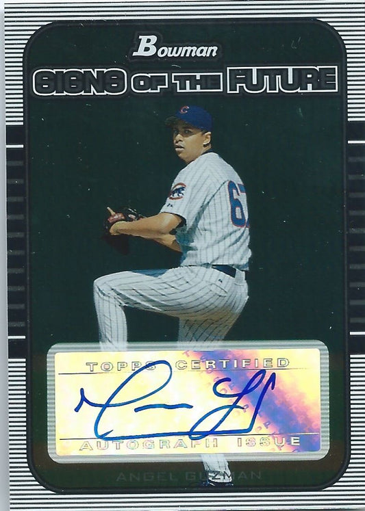  2005 Bowman Draft Signs of the Future ANGEL GUZMAN Auto Signature 01270 Image 1