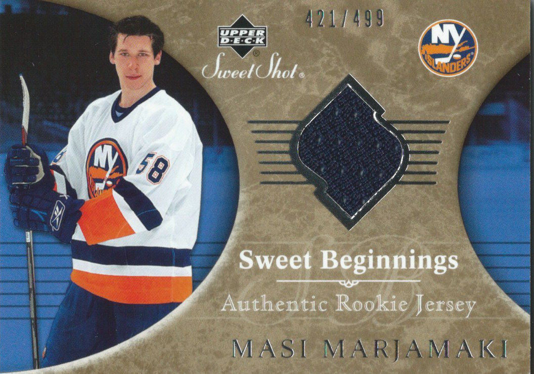 2006-07 Upper Deck Sweet Shot MASI MARJAMAKI Jersey 421/499 Rookie 00237