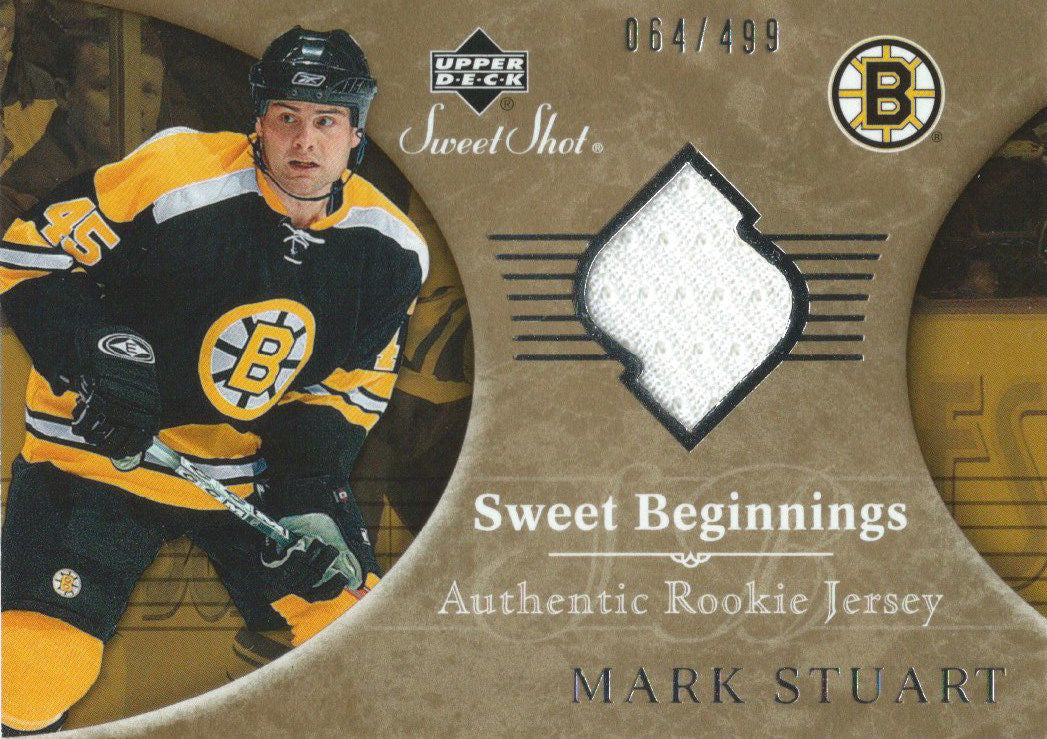2006-07 Upper Deck Sweet Shot MARK STUART Jersey 64/499 Rookie 00681