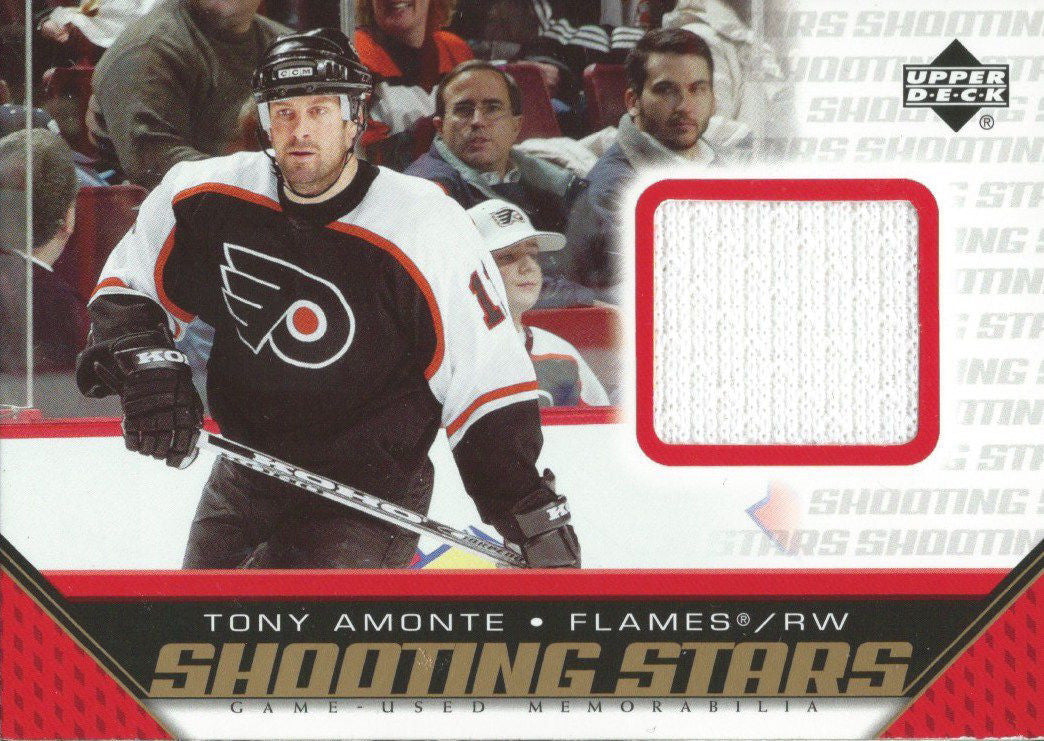 2005-06 Upper Deck Shooting Stars TONY AMONTE Jersey UD NHL 01882