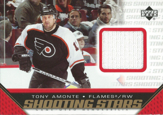2005-06 Upper Deck Shooting Stars TONY AMONTE Jersey UD NHL 01882