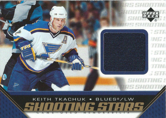  2005-06 Upper Deck Shooting Stars KEITH TKACHUK Jersey UD NHL 01884 Image 1