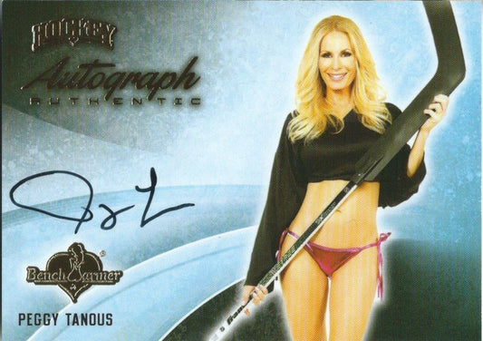 2014 Bench Warmer Signature Hockey PEGGY TANOUS Autograph Authentic