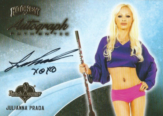 2014 Bench Warmer Signature Hockey JULIANNA PRADA Autograph Authentic