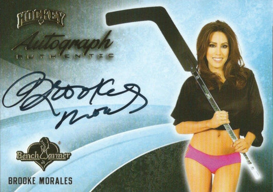 2014 Bench Warmer Signature Hockey BROOKE MORALES Autograph Authentic