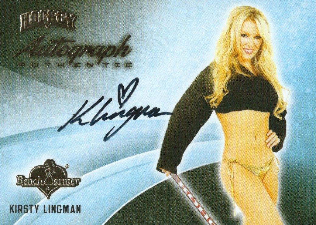 2014 Bench Warmer Signature Hockey KIRSTY LINGMAN Autograph Authentic