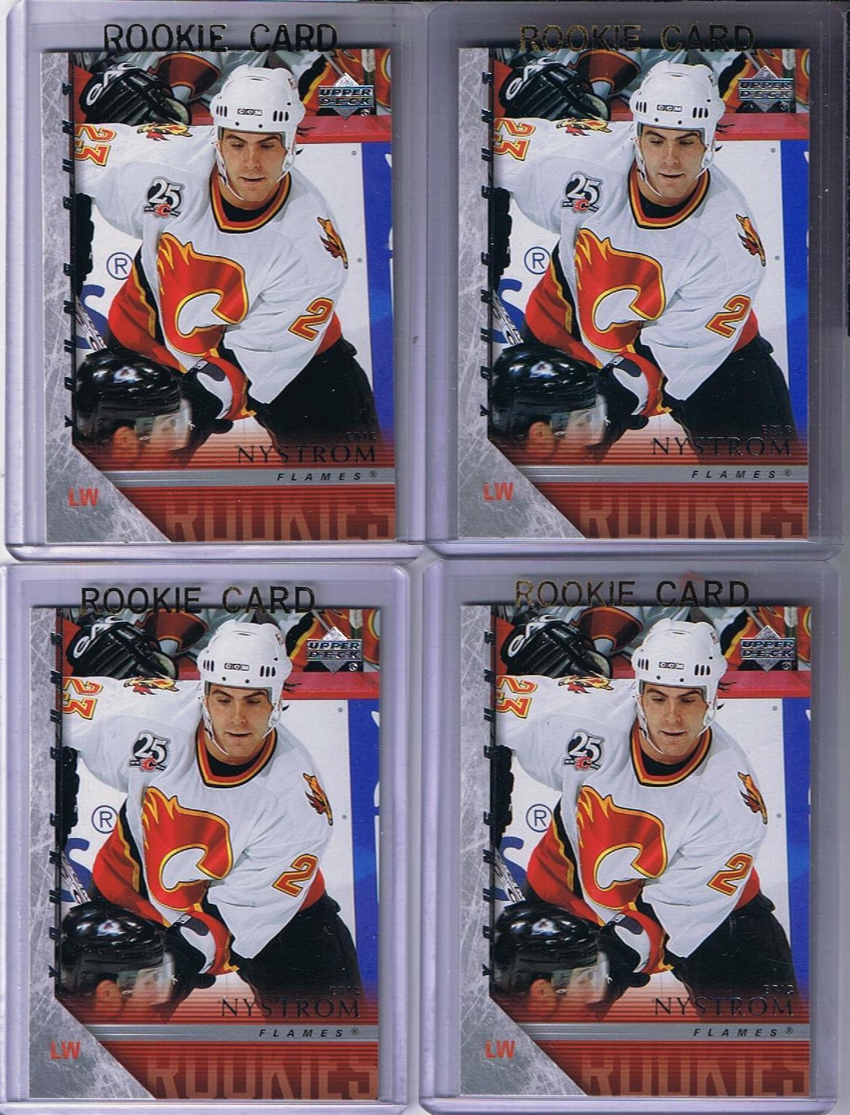  2005-06 Upper Deck YG ERIC NYSTROM Young Guns Rookie Calgary Flames 02323 Image 1