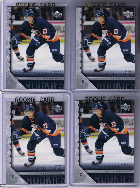  2005-06 Upper Deck YG JEREMY COLLATION Young Guns Rookie  Islanders 02330 Image 1