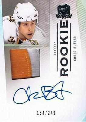 2009-10 The Cup CHRIS BUTLER Patch/Auto Rookie 184/249 RC 2CLR Sabres