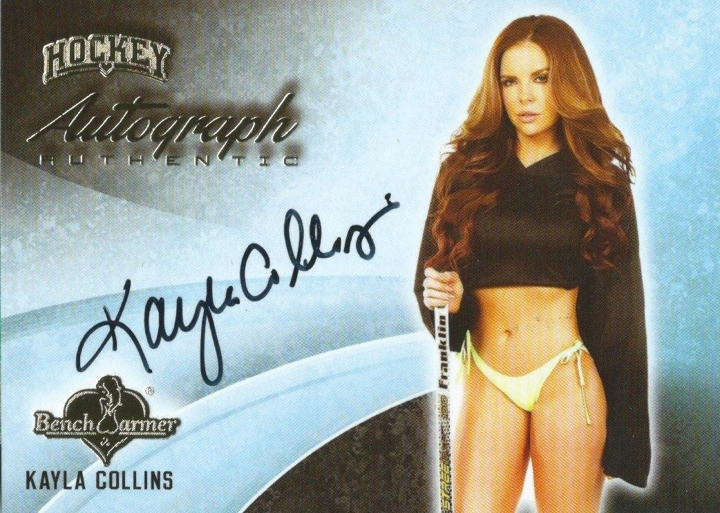 2014 Bench Warmer Signature Hockey KAYLA COLLINS Autograph Authentic